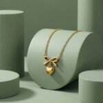PYARI 18K Gold Plated Anti Tarnish Bow&Heart Necklace - Image 3