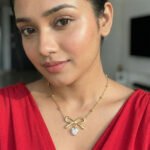 PYARI 18K Gold Plated Anti Tarnish Charm Bow Heart Necklace - Image 3