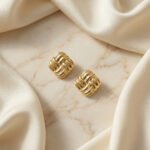 PYARI 18K Gold Plated Anti-Tarnish Chunky Square Earrings - Image 4