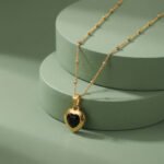 PYARI 18K Gold Plated Anti Tarnish Dark Desire Heart Necklace - Image 4