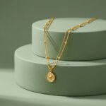 PYARI 18K Gold Plated Anti Tarnish Dual Chain Harts Pendant Necklace - Image 4