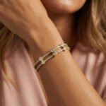 PYARI 18K Gold Plated Dual line Openable Bracelet - Image 3