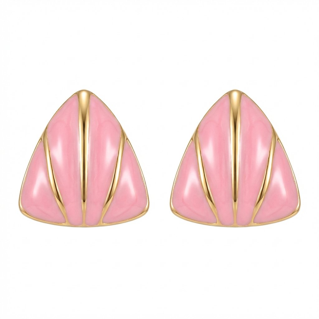 PYARI 18K Gold Plated Anti Tarnish Enamel Earring (1) PYARI 18K Gold Plated Anti Tarnish Enamel Earring - Image 1