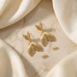PYARI 18K Gold Plated Fish Tail Anti Tarnish Earring - Image 4