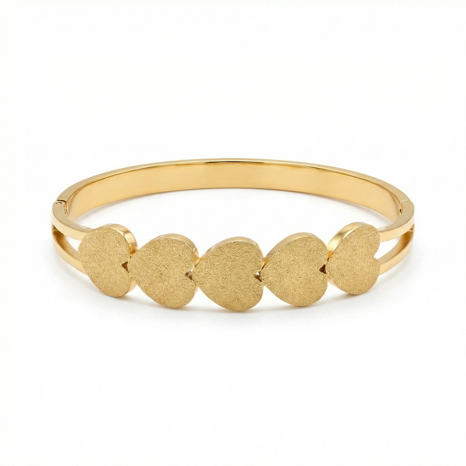 PYARI 18K Gold Plated Anti-Tarnish Five Hearts bracelet (1) PYARI-18K-Gold-Plated-Anti-Tarnish-Five-Hearts-bracelet - Image 1