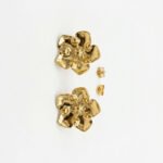PYARI 18K Gold Plated Flowers Studs Anti Tarnish Earring