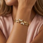 PYARI 18K Gold Plated Anti-Tarnish Flutter Butterfly Bracelet For Women - Image 3