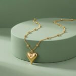 PYARI 18K Gold Plated Anti Tarnish  Heart Ball Chain Necklace - Image 4