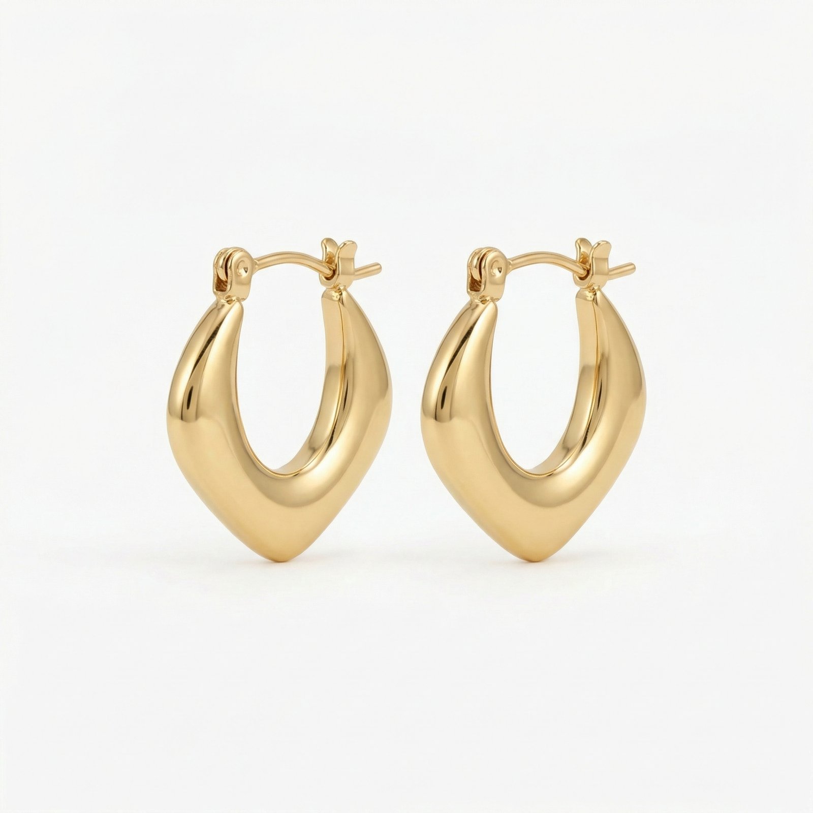 PYARI 18K Gold Plated Anti-Tarnish Hoop Earrings (1) price 689.jpg PYARI 18K Gold Plated Anti-Tarnish Hoop Earrings - Image 1