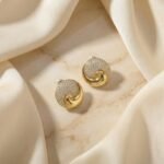 PYARI 18K Gold Plated Anti-Tarnish Hoop Western AD Earrings - Image 4