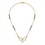 PYARI 18K Gold Plated Anti-Tarnish Infinity Floral Pendant Mangalsutra - Image 3