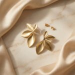 PYARI 18K Gold Plated Anti-Tarnish Leaf Shaped Studs Earrings - Image 4