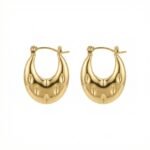 PYARI 18K Gold Plated Lucy Hoop Anti Tarnish Earring