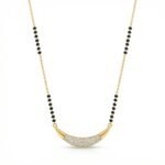 PYARI 18K Gold Plated Anti-Tarnish American Diamond Designer Mangalsutra With Chain