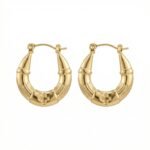 PYARI 18K Gold Plated Royal Hoops Anti Tarnish Earring