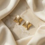 PYARI 18K Gold Plated Square Studs Anti Tarnish Earring - Image 4