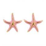 PYARI 18K Gold Plated Anti Tarnish Star Enamel Earring
