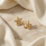 PYARI 18K Gold Plated Star Studs Anti Tarnish Earring - Image 3