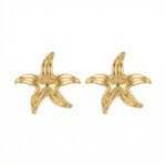 PYARI 18K Gold Plated Star Studs 01 Anti Tarnish Earring
