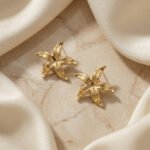 PYARI 18K Gold Plated Star Studs 01 Anti Tarnish Earring - Image 2