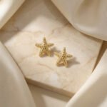 PYARI 18K Gold Plated Starfish Stud Anti Tarnish Earring - Image 3