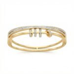 PYARI 18K Gold Plated Three Clovers Bracelet