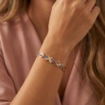 PYARI Rose Gold Plated Anti Tarnish Evil Eye and Butterfly Charm Bracelet - Image 3