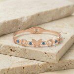 PYARI Rose Gold Plated Anti Tarnish Evil Eye and Butterfly Charm Bracelet - Image 4