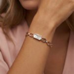 PYARI Rose Gold Plated Anti Tarnish Gucci Openable bracelet - Image 3