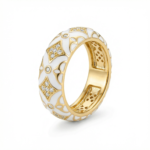 PYARI 18K Gold Plated Emaille Adjustable Ring
