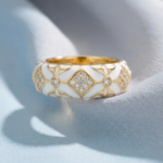 PYARI 18K Gold Plated Emaille Adjustable Ring - Image 2