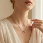 PYARI 18K Gold Plated Anti Tarnish Heart Pendant Necklace - Image 2