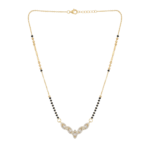 PYARI 18K Gold Plated Hypoallergenic Black Beads Kala Mani 925 Sterling Silver Mangalsutra