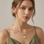 PYARI 18K Gold Plated Anti Tarnish Myrnaist Flower Necklace - Image 2