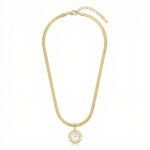 PYARI 18K Gold Plated Anti Tarnish Myrnaist Flower Necklace