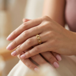 PYARI 18K Gold Plated Open Heart Adjustable Ring - Image 2