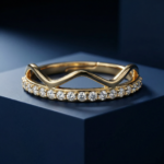 PYARI 18K Gold Plated Round Waves Adjustable Ring - Image 4