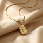 PYARI 18K Gold Plated Anti Tarnish Vintage Rose Necklace - Image 4