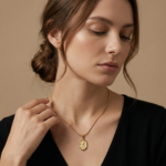 PYARI 18K Gold Plated Anti Tarnish Vintage Rose Necklace - Image 2