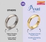 PYARI 18K Gold Plated Nail Bangle Bracelet - Image 3