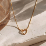 PYARI 18K Gold Plated Anti Tarnish Heart Pendant Necklace - Image 3